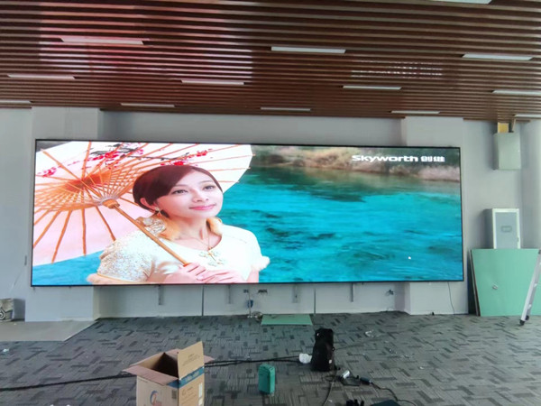 大石桥P1.53led小间距屏安装案例